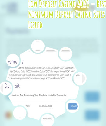 Minimum 5 euro deposit casino
